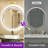 Round Framed Dimmable LED Anti-Fog With 3 Color Adjustment Bathroom Mirror Front&Backlit Vanity Mirror with Tempered Glass-105502961-105502959