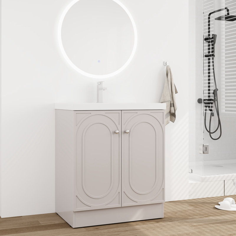 Meuble-lavabo simple 30 po avec plateau en résine