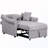Chenille Convertible Sleeper Sofa-1202535483