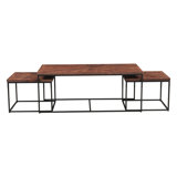 Astoria 47" Nesting Coffee Tables in Sunburst Brownstone