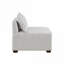 Chaise sans accoudoirs modulaire en polyester doux beige, sièges d'appoint modernes et personnalisables pour le salon
