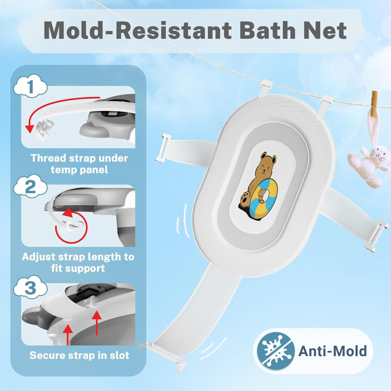 Collapsible Bathtub for Newborn to Toddler