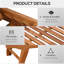 Outdoor Folding Chaise Lounge Chair With Wheels