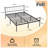 Full Size Bed Frame with Headboard and Footboard, Sturdy Metal Construction, Under Bed Storage,