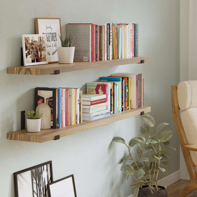 Treston 2 Piece Paulownia Bracket Shelf