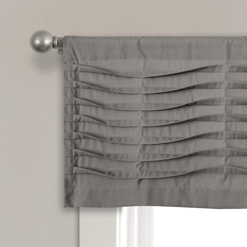  Cantonnière de couleur unie sur mesure 52 po, Gris foncé