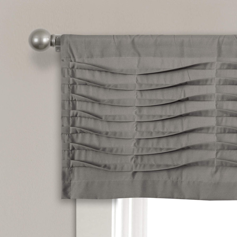 Tailored Window Pelmet, Dark Gray