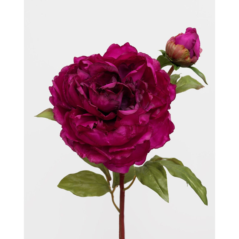 Yellow Peony 19.5", Pink, 21.5" H x 7" W