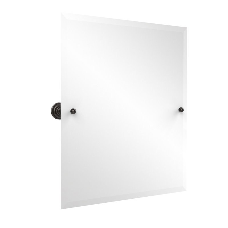 Miroir rectangulaire inclinable 21 "x 26" Dottingham, Bronze huilé, 21" H x 26" W