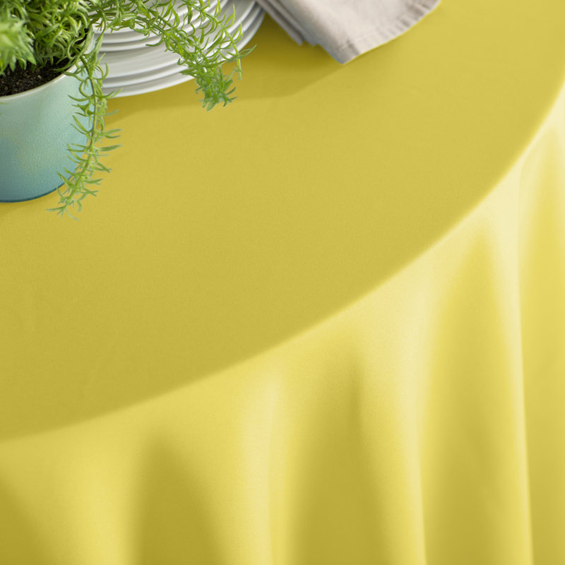 Solid Color Round Tablecloth - Basics by Wayfair™, 120" Round, Rust