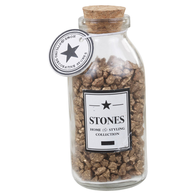Madelyn Glass Decorative Bottle, Brown