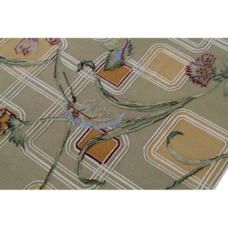 Floral Area Rug in Green/Yellow