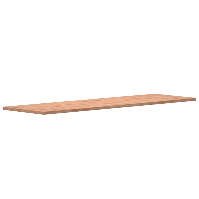 Adeeva Desk Top Solid Wood Beech, 2.5cm H x 200cm W x 55cm D
