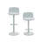 Modern PU Leather Adjustable Counter Height Swivel Barstools(Set Of 2)-500800898
