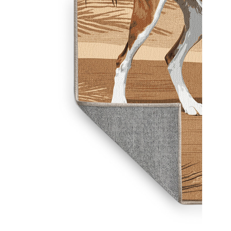  Tapis lavable pour chiens Saluki, Rectangulaire 2 pi x 3 pi