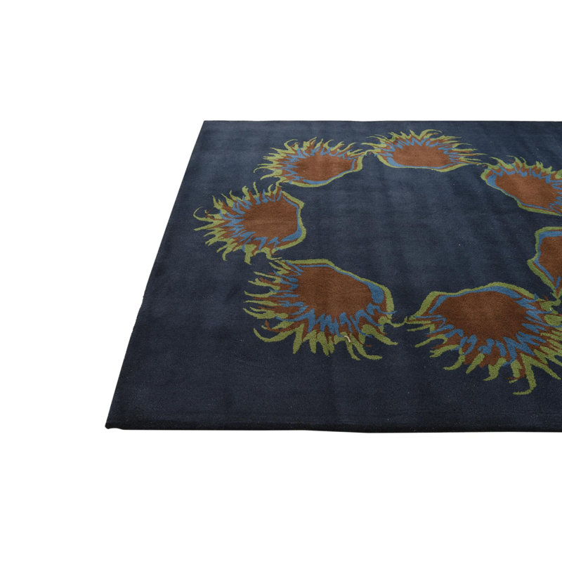 8 Ft Square Parris Navy Blue Rug