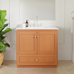 Meuble-lavabo blanc l 37 po x P 22 po x H 35 po Shaker