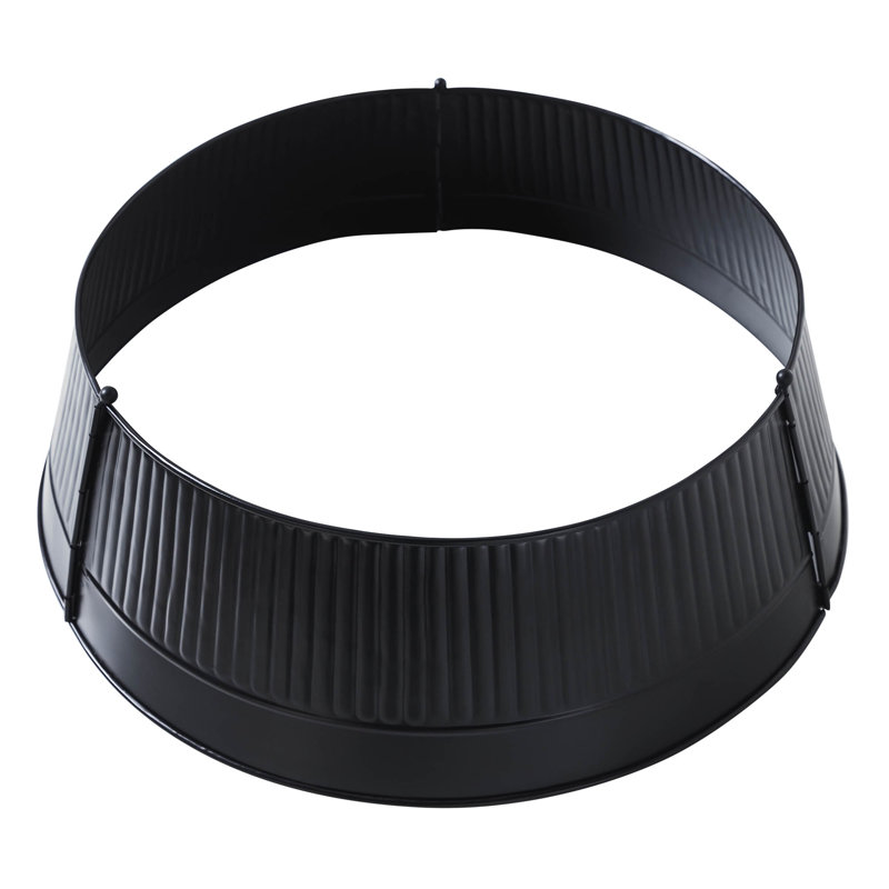 Collier pour arbre festif en métal 7,5 x 24 x 24, Noir, noir, noir, noir