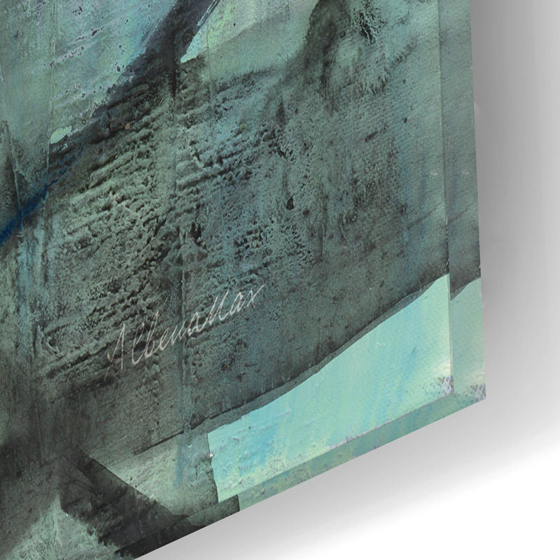 «Into The Deep 2» par Albena Hristova, art mural en verre acrylique, H 12 po x l 12 po x P 0,13 po