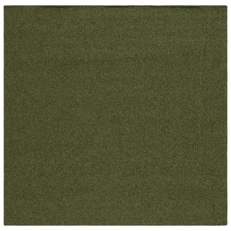 Tapis d'intérieur / extérieur tissé à la main Garbrand, Carré 6 pi