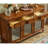 American Style Solid Wood & Glass Sideboard