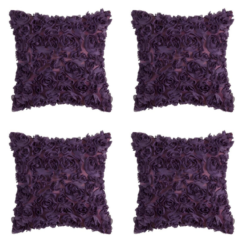 Coussin 3D, H 18 po x l 18 po, Vin rouge, Carré