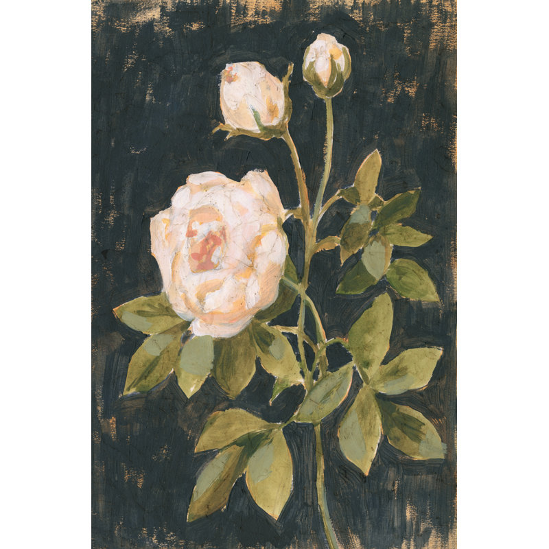 Moody Blooms II by Victoria Borges - Painting, 122cm H x 81cm W, Wrapped Canvas