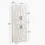 Armoire d'appoint 66 ", blanc-1897386883