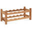 12 Bottle Solid Wood Tabletop Wine Bottle Rack-241828555