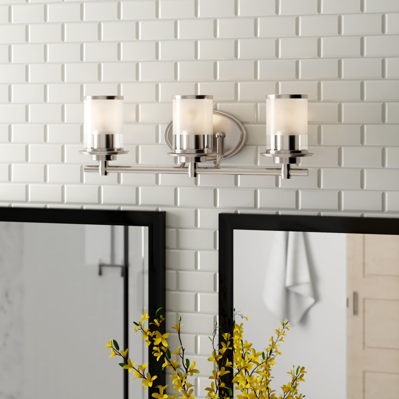 Davis 3 - Light Dimmable Vanity Light, Satin Platinum