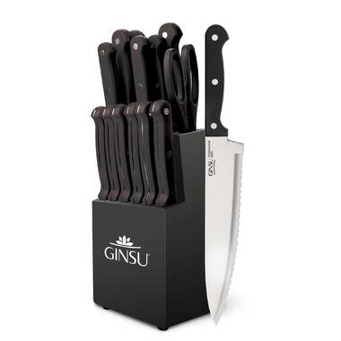The Pioneer Woman 14-Piece Stainless Steel Knife Block Set, Gray