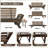 Outdoor Adjustable Chaise Lounge with Cushions-815024419