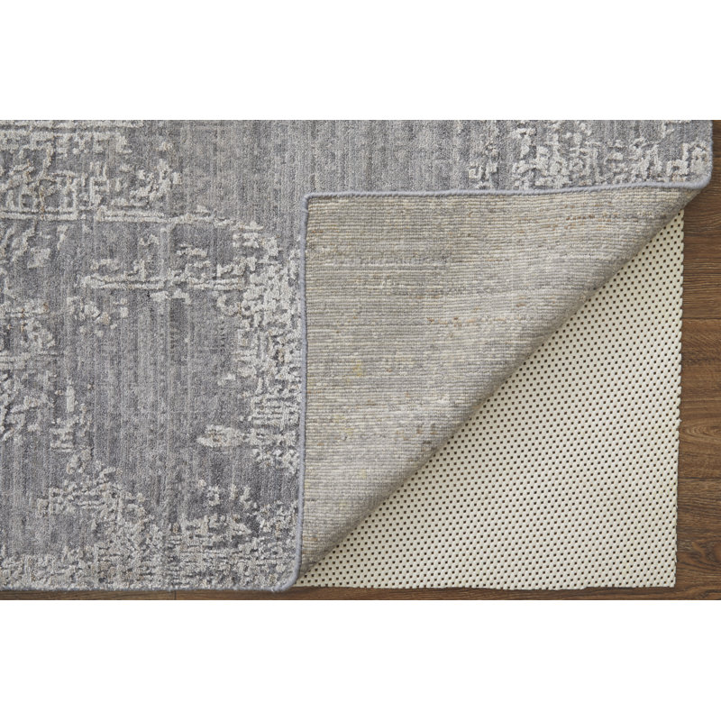 Eastfield Abstract Area Rug in Gray, Rectangle 3' x 5'