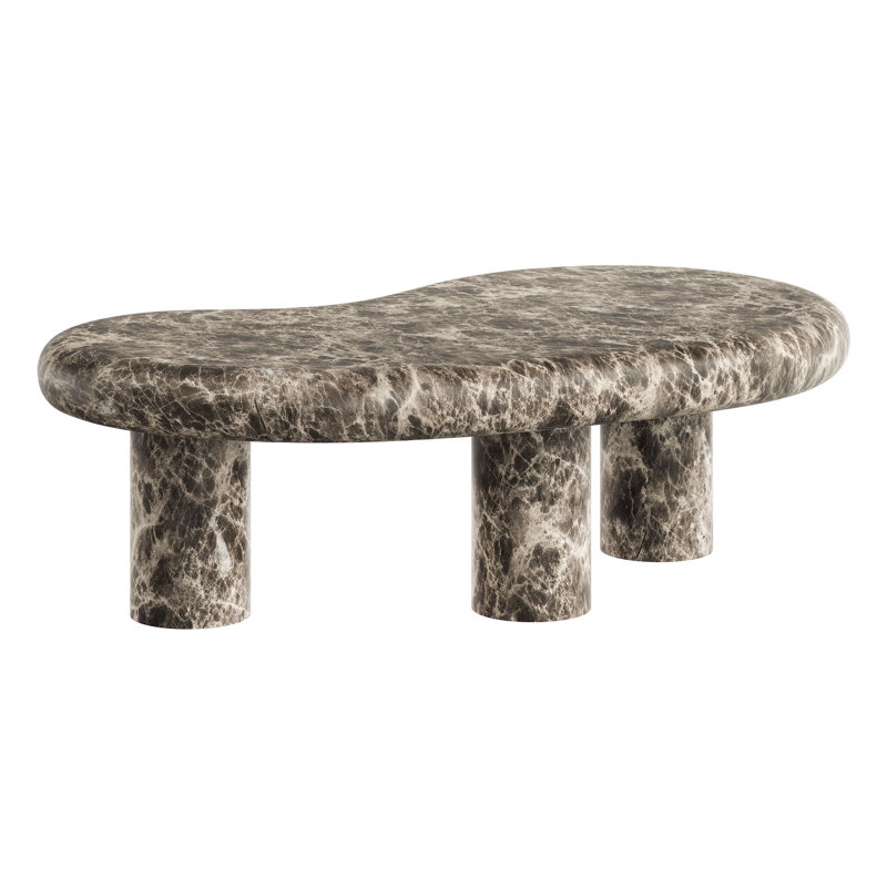 Table basse d'extérieur en faux marbre Elowen
