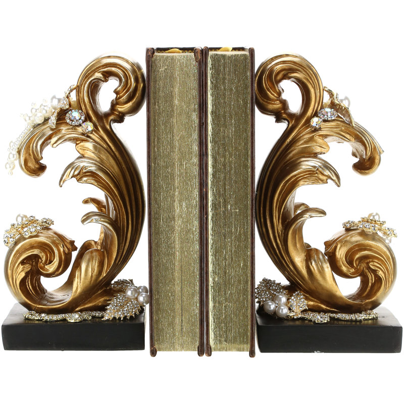 Jeweled Baroque Bookends