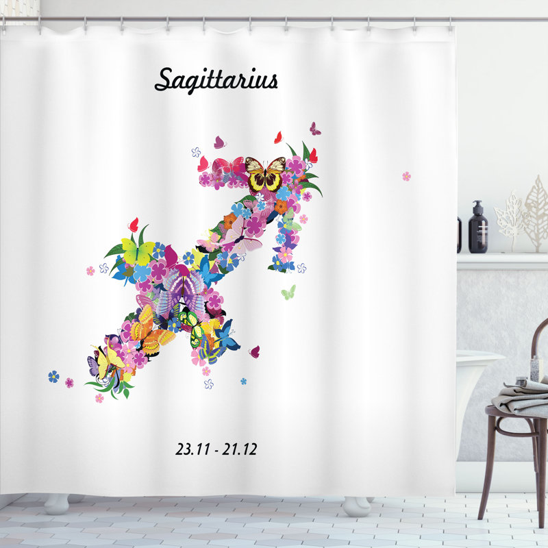 Dakota Fields Sagittarius Shower Curtain Arrow, 84''H x 69''W