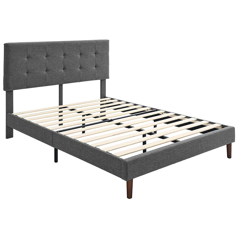 Upholstered Platform Bed, King