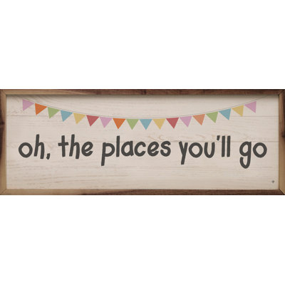 Oh The Places You'll Go Banner Whitewash