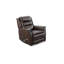 Fauteuil inclinable pivotant en cuir Man Wah Madrid, chocolat-154068558