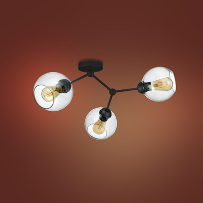 Aiyana Glass Flush Mount