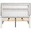 Lit double à panneau de rangement complet, tête de lit et design, tiroirs peu encombrants, finition fraîche et polyvalente pour la chambre à coucher, fabriqué en bois massif, structure en solution de 58,82 po de largeur, bois franc asiatique structuré-309979349
