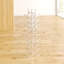 Ridlon Floor Wine Bottle Rack in Silver