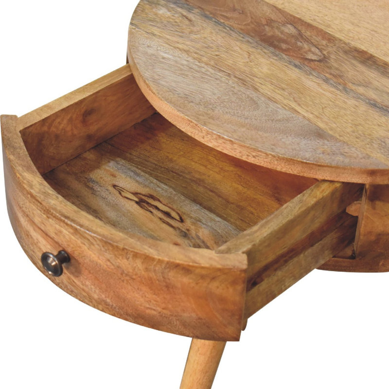 40cm W Solid Wood Bedside Table