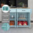 54.3" Solid Wood Countertop Kitchen Cart With Spice Rack & Towel Rack-721216829