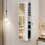 Armoire à bijoux avec miroir mural et armoire à bijoux à DEL