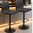 Tufted Fabric Bar Stools Set of 2, Adjustable Swivel Counter Height Barstools with Back, Upholstered Armless Airlift Bar Chairs for Kitchen Dining Cafe-118611200-118611198-33198492