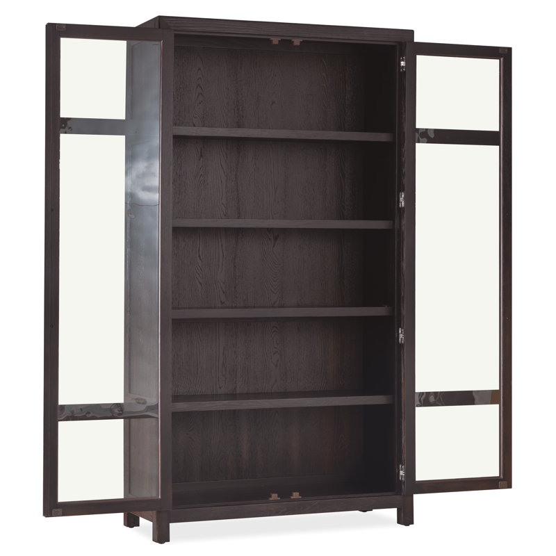 Driftwood Lighted Curio Cabinet, Espresso