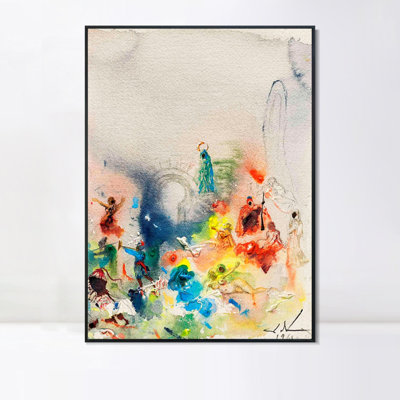 Art numérique sur toile encadré, série # 059, par Salvador Dali, art mural pour le salon, décorations pour bureau à domicile