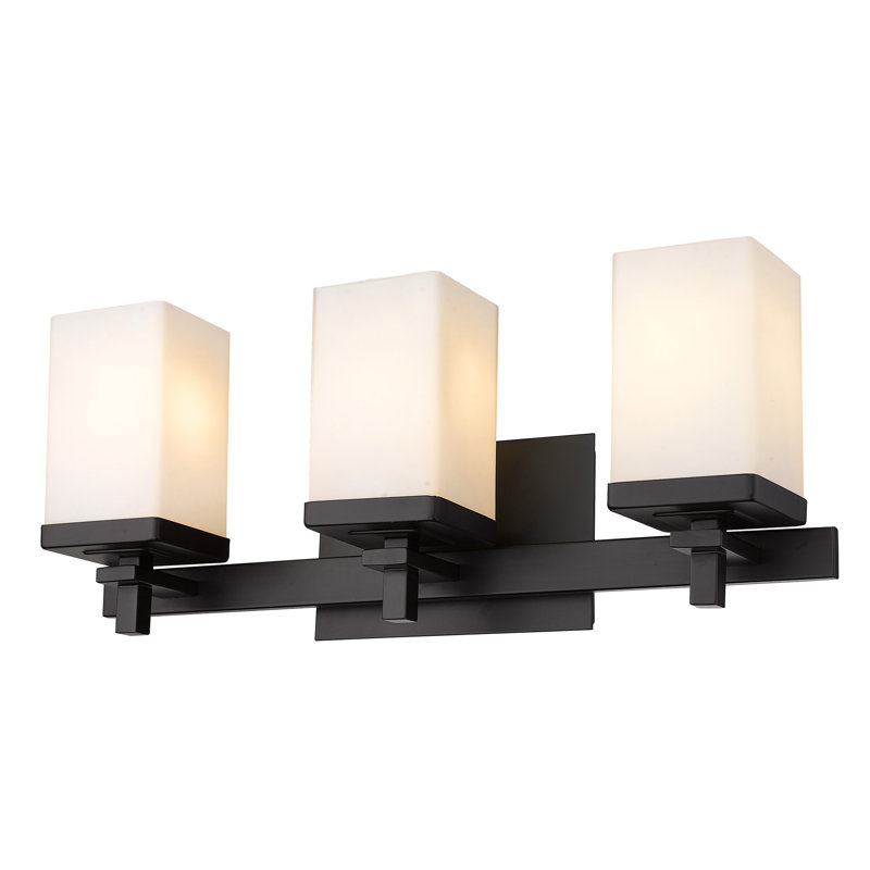 Azamat 3 - Light Dimmable Vanity Light, Matte Black, 3 lights
