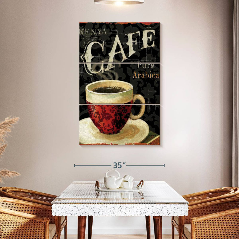 Le café du jour chez Yarlin I, H 50 po x l 32 po